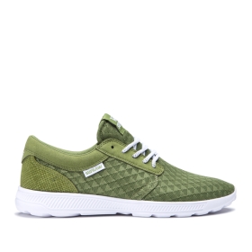 Mens Supra Low Top Shoes HAMMER RUN Moss/white | AU-12185